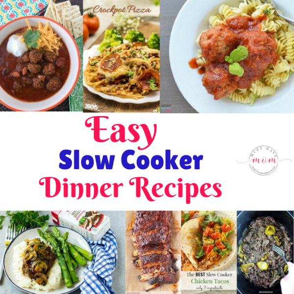 These Easy Slow Cooker Dinner Recipes make it so that at the end of a busy day, you can come home to a wonderful home cooked meal.