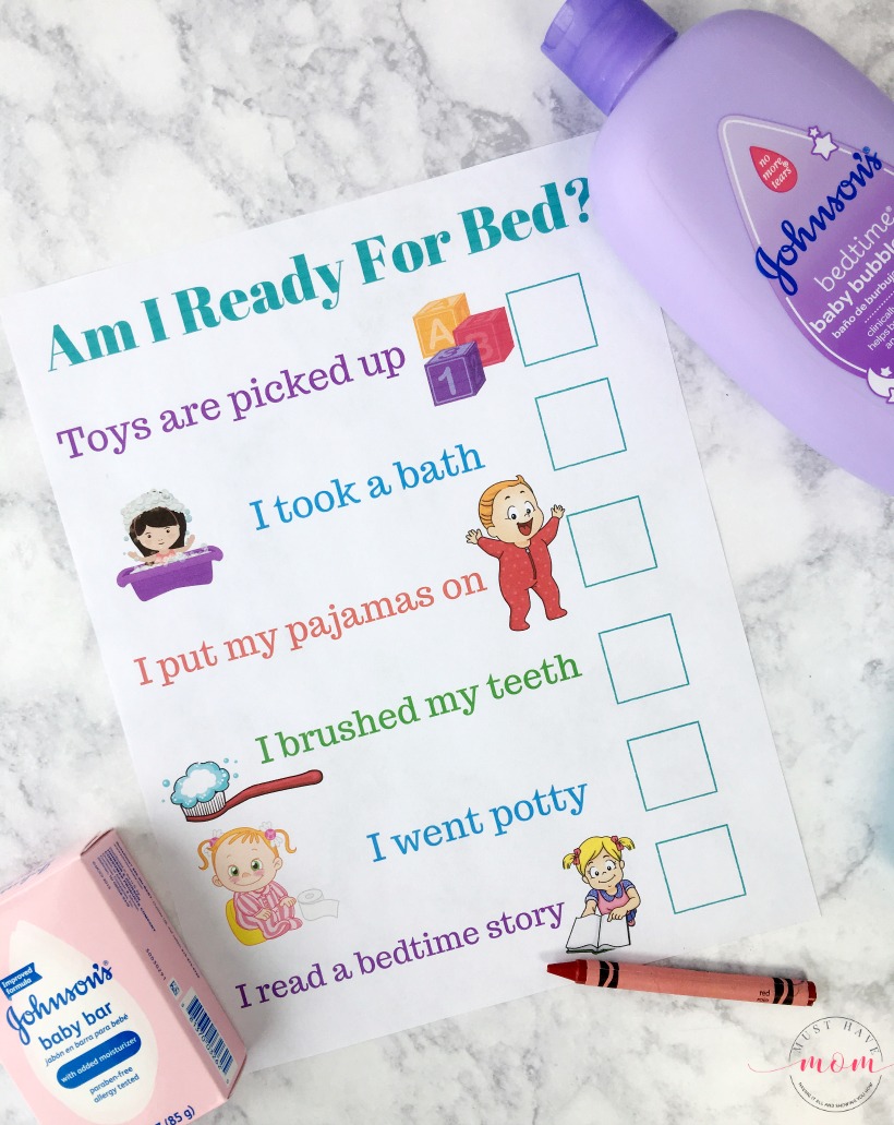 Free Printable Bedtime Chart