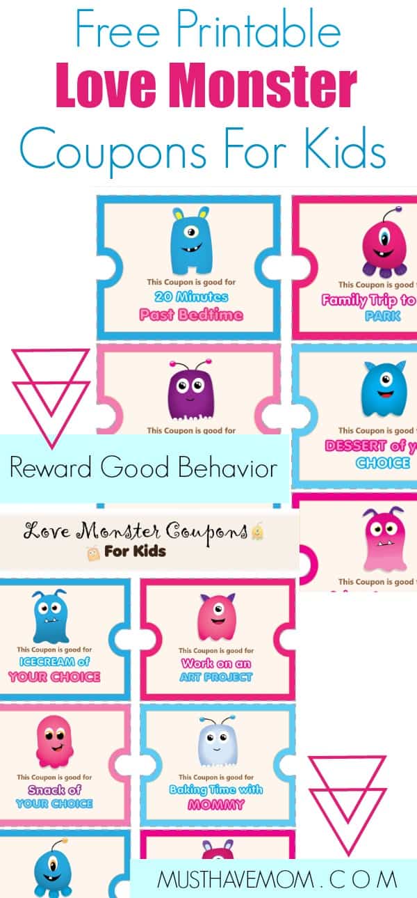 free printable love coupons to reward kids must have mom