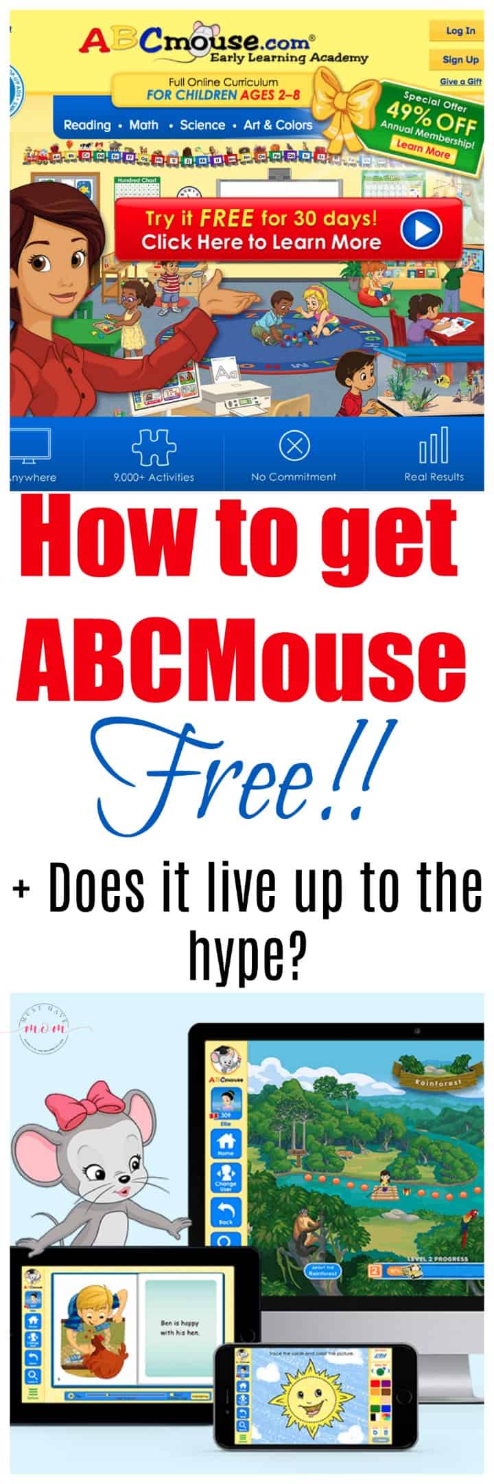 How to get ABCMouse FREE + Does it live up to all the hype?