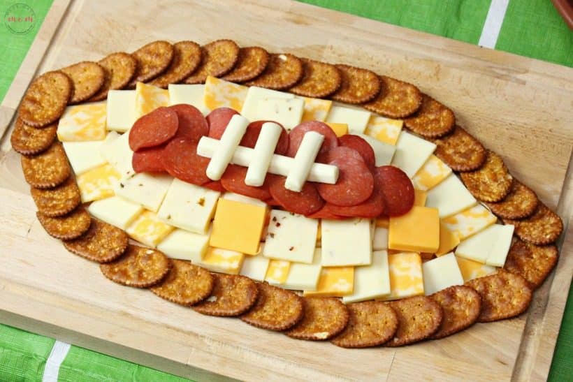 football party meat and cheese tray - Must Have Mom