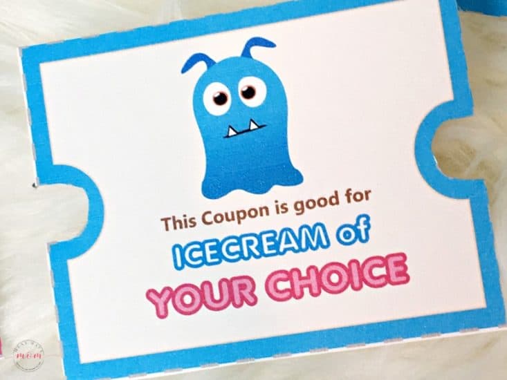 free ice cream coupon must have mom