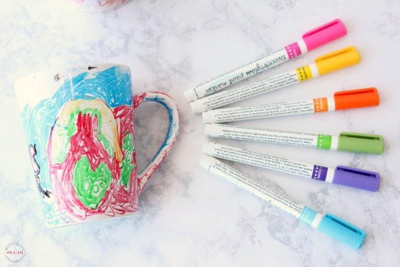 Kids Art DIY! Glass Paint Marker Mugs - Must Have Mom