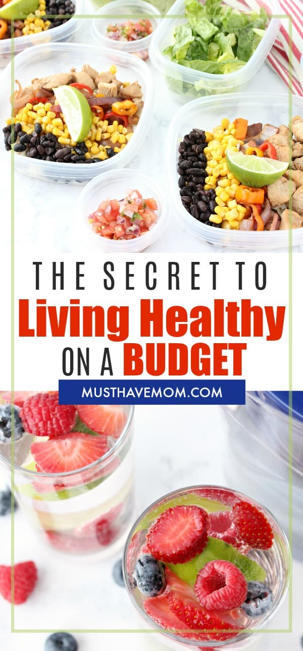 The secret to living healthy on a budget! Healthy habits that can be done on a dollar store budget!