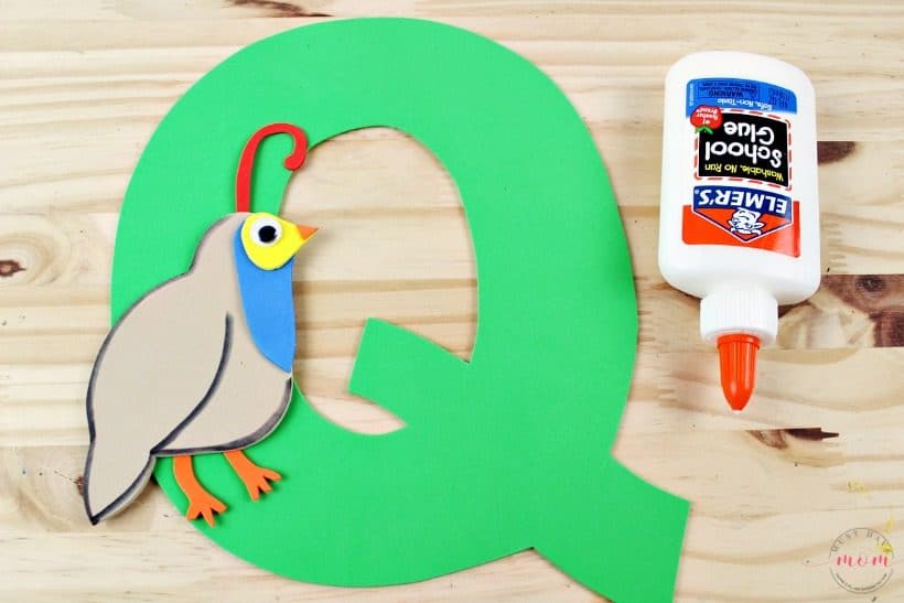 quail foam letter craft - Must Have Mom