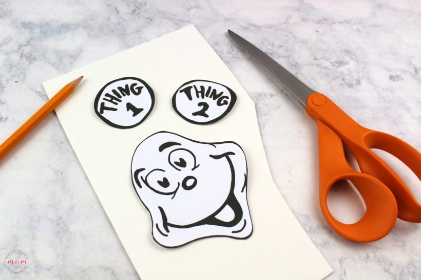 Thing 1 & Thing 2 Puppets! Dr Seuss Crafts + Free Printable Must Have Mom