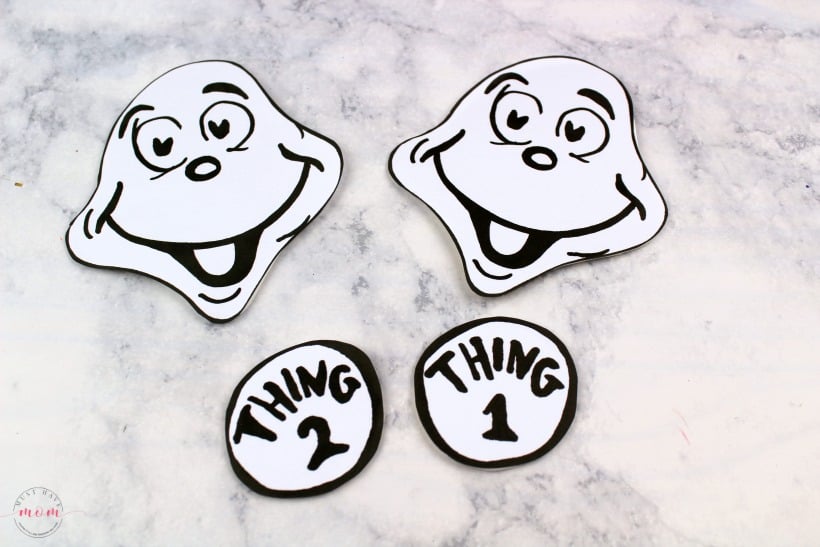 Thing 1 & Thing 2 Puppets! Dr Seuss Crafts + Free Printable Must Have Mom