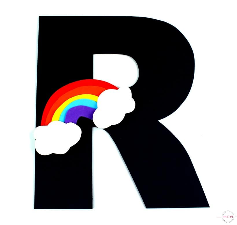 R is for Rainbow Letter Craft {Free Printables}