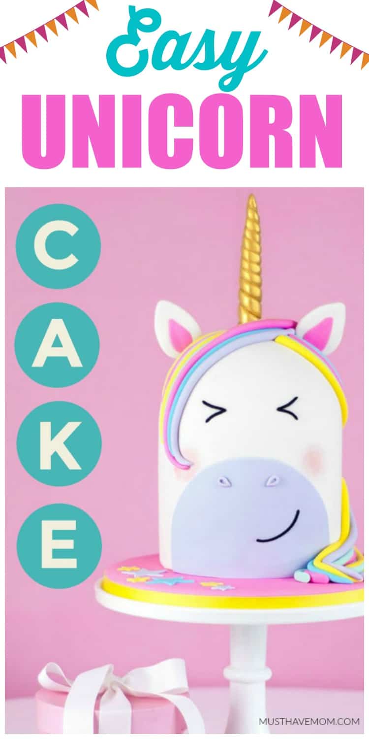 Rainbow Unicorn Cake