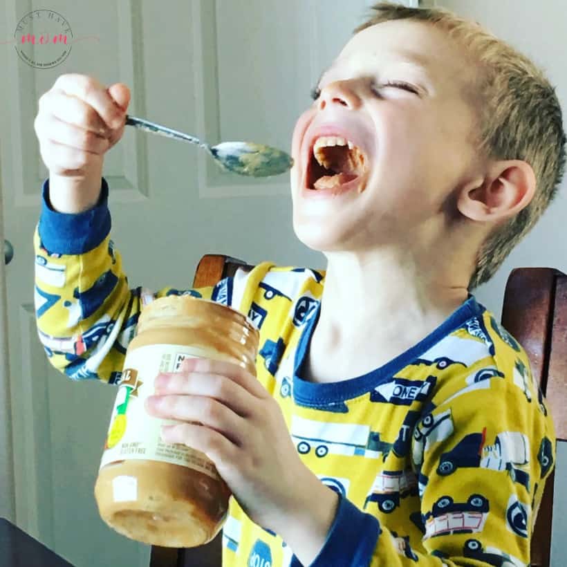 Eating Peanut Butter From Jar Must Have Mom