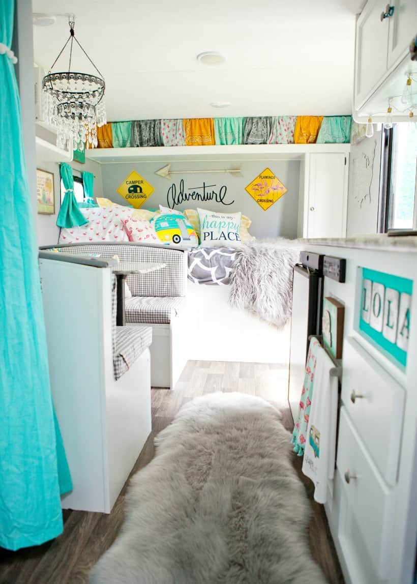 boho chic camper makeover