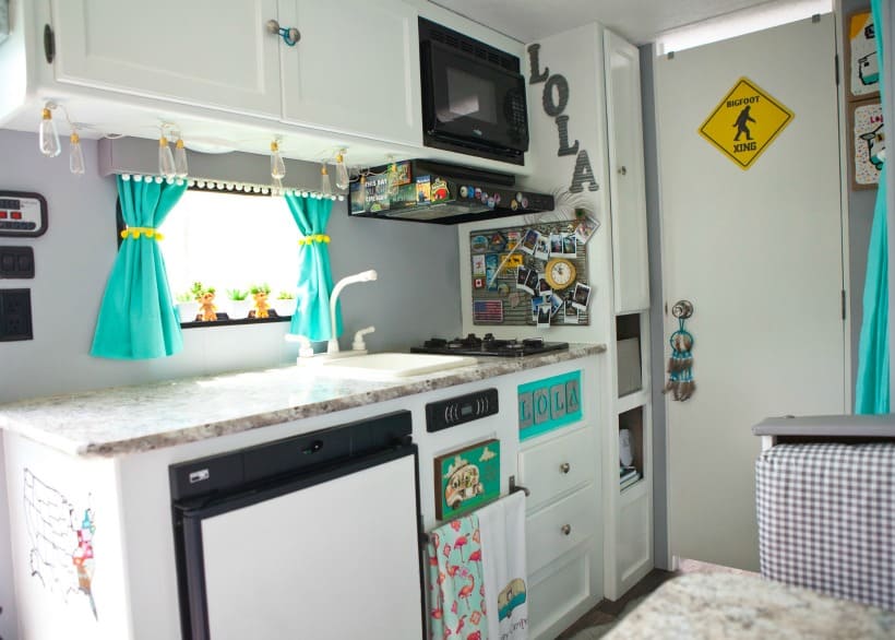 Camper kitchen makeover