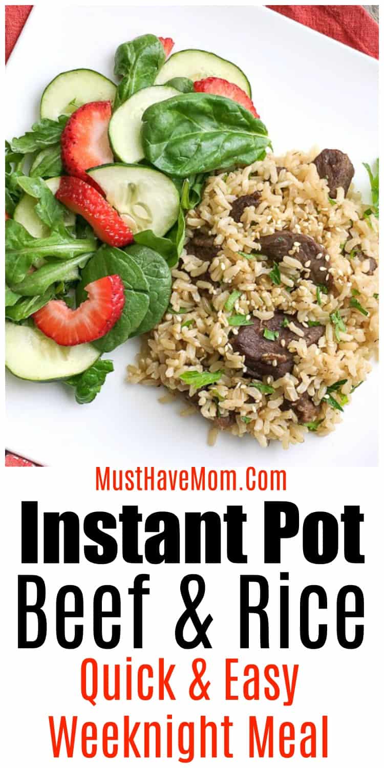 beef and rice in the instant pot