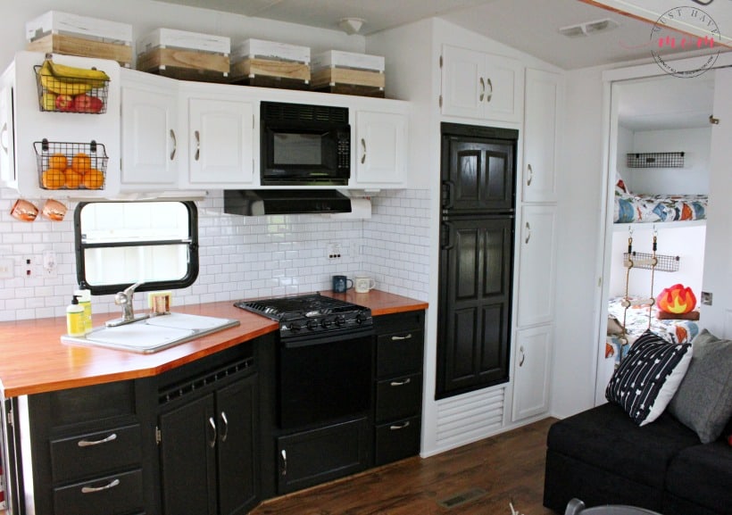 RV kitchen makeover after