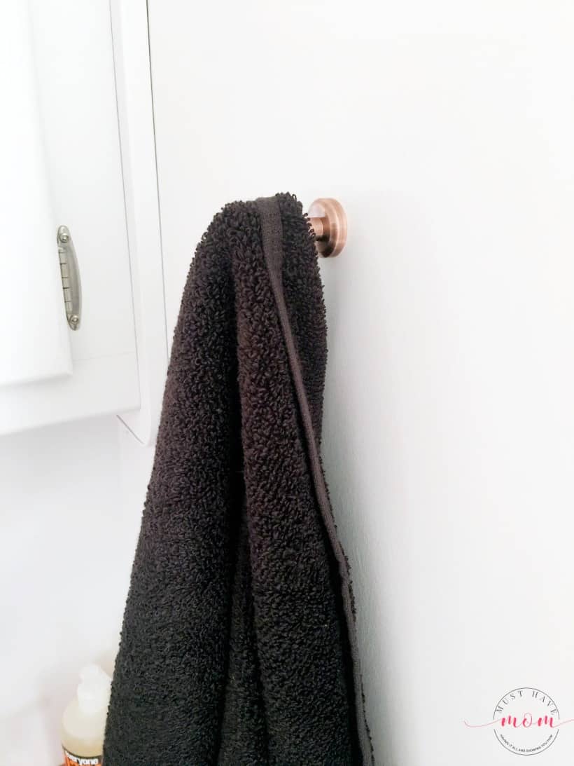 copper towel holder