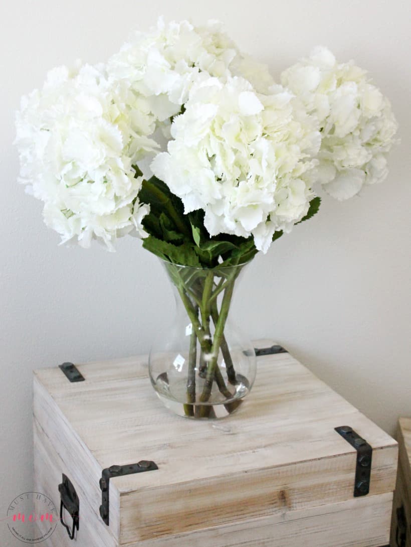 gardenia's in a vase