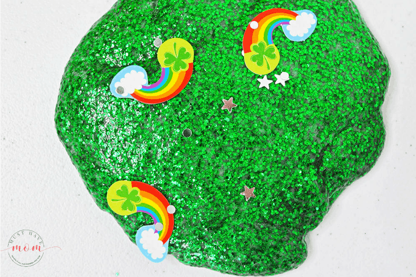 rainbow glitter slime