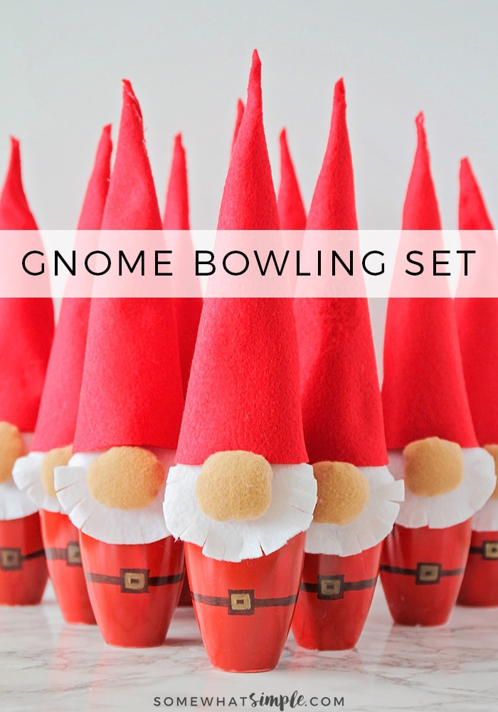 diy gnome bowling set