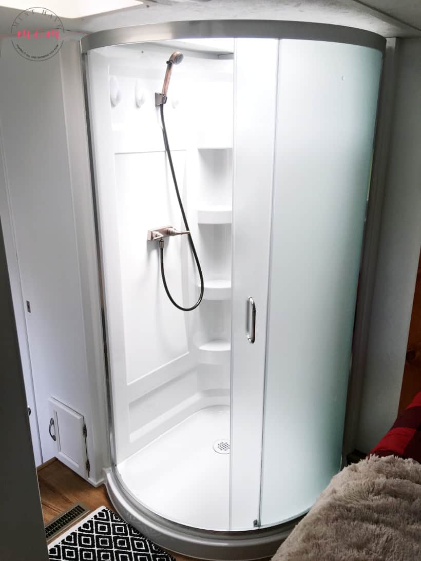 new RV shower