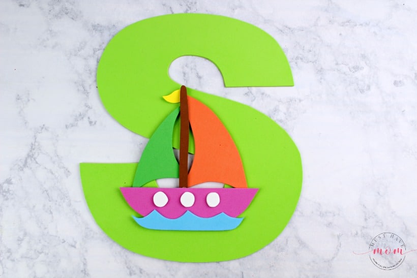 s is for sailboat craft