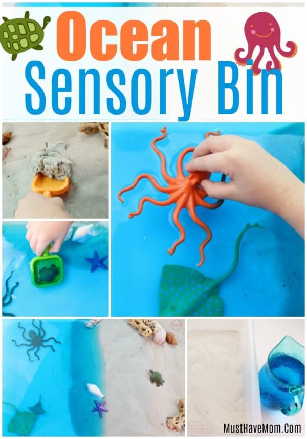 Ocean Theme Sensory Bin Activity - Must Have Mom