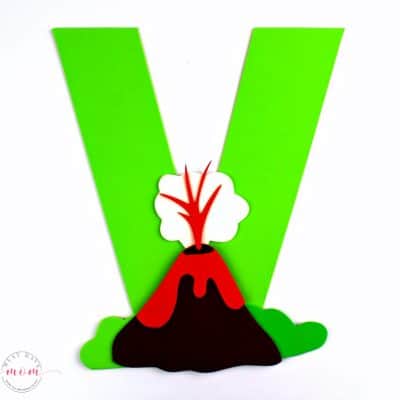 V is for Volcano Letter Craft {Free Printables}