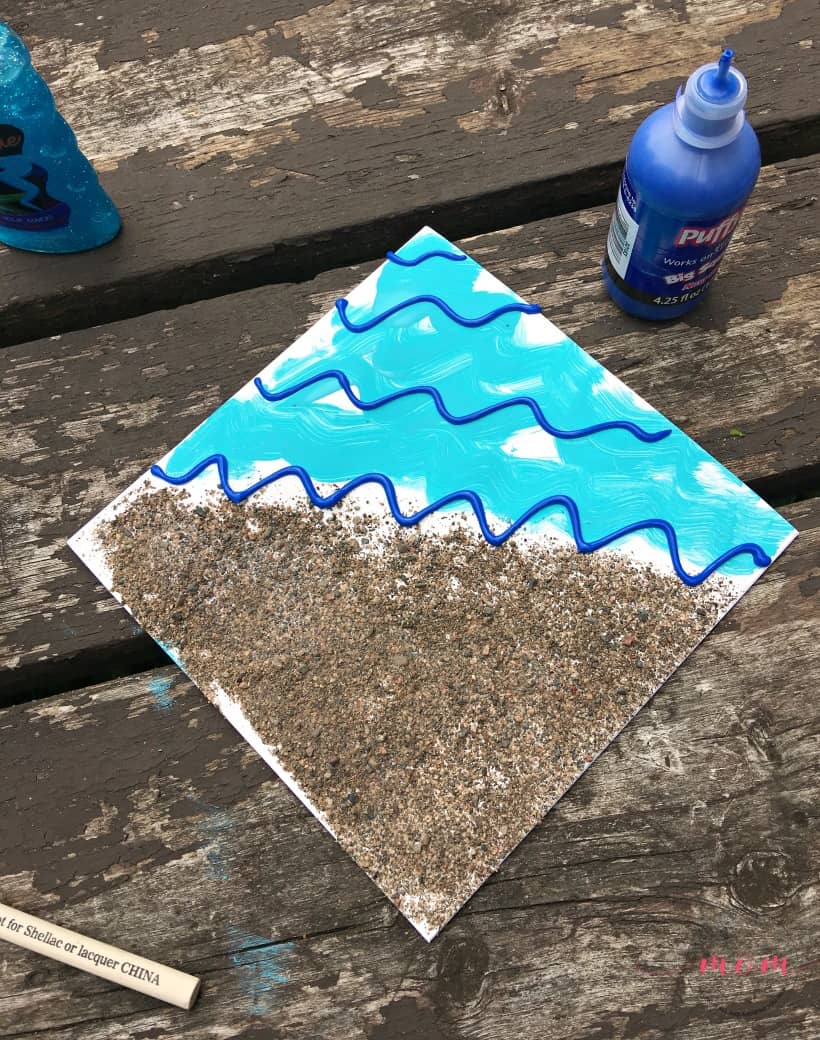 beach painting activity