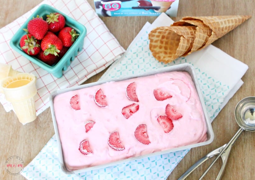 strawberry ice cream homemade