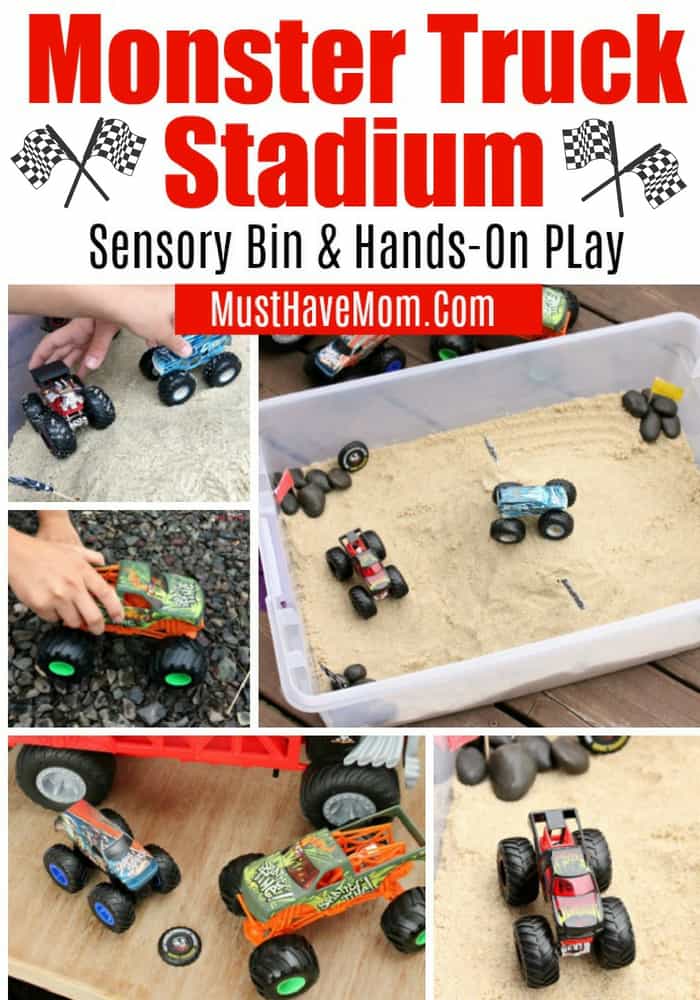 Sensory Tray Ideas with Toy Cars, Trucks and Trains