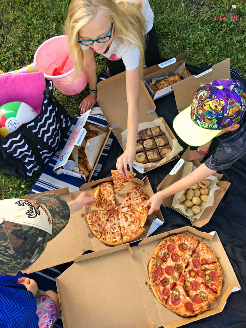 pizza at the beach