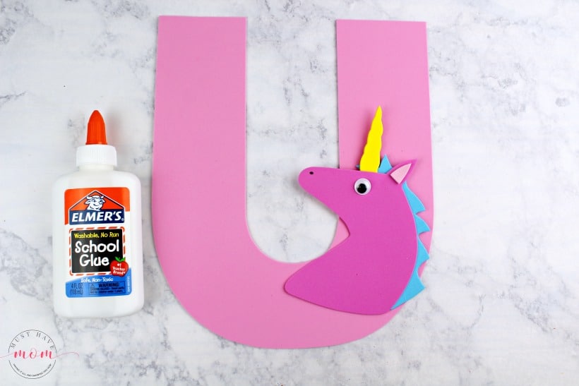 U is for Unicorn Letter Craft {Free Printables} - Must Have Mom