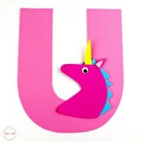 U is for Unicorn Letter Craft {Free Printables} - Must Have Mom