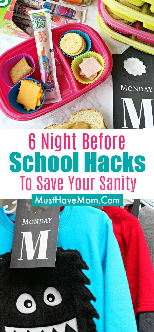 6 night before school hacks