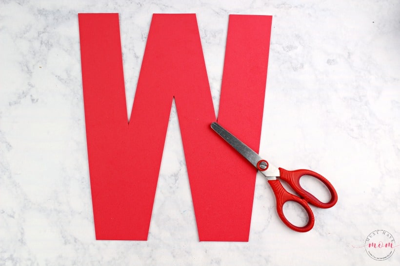 letter W foam alphabet craft