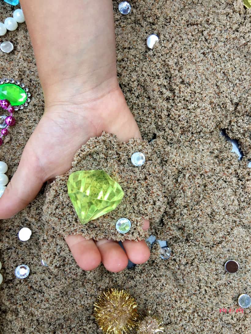 finding gems in treasure hunt bin