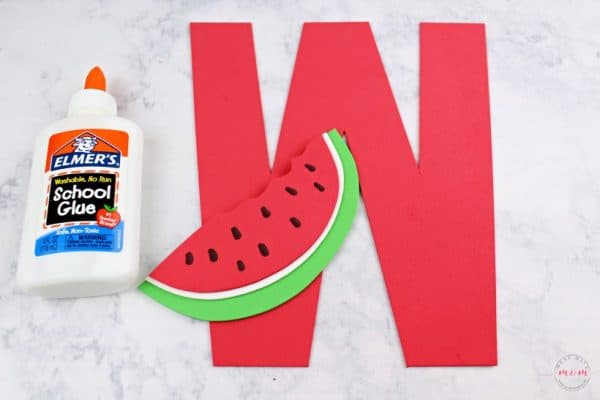 W is for Watermelon Letter Craft {Free Printables} - Must Have Mom