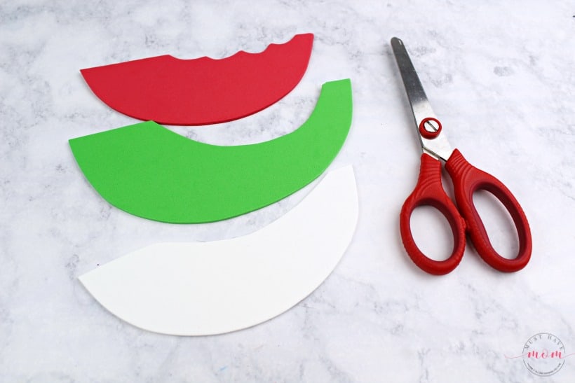 watermelon craft cutout