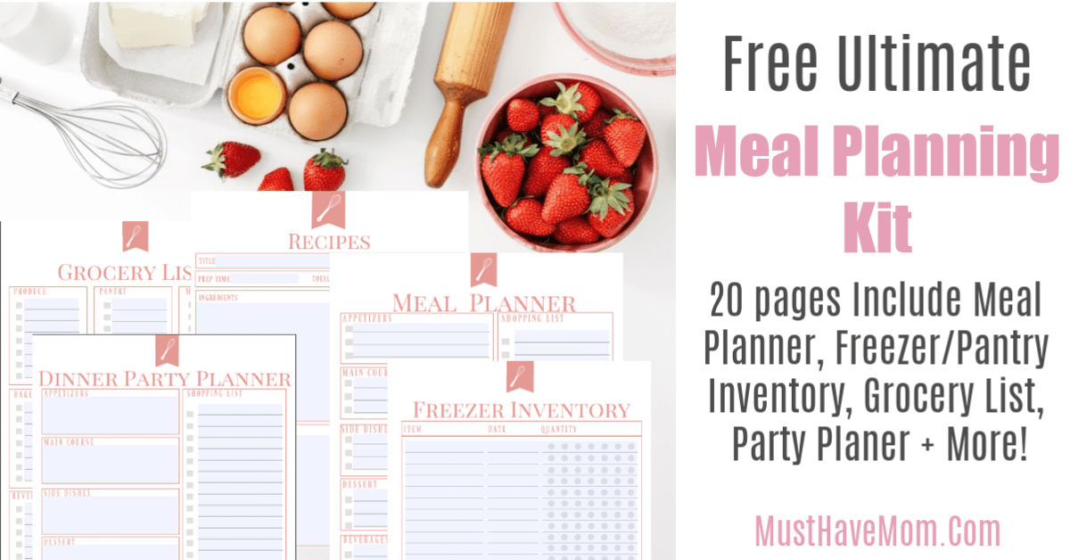 free printable meal planner