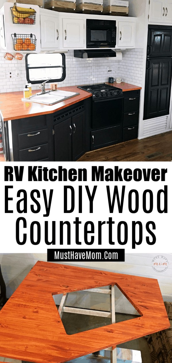 Easy DIY wood countertops
