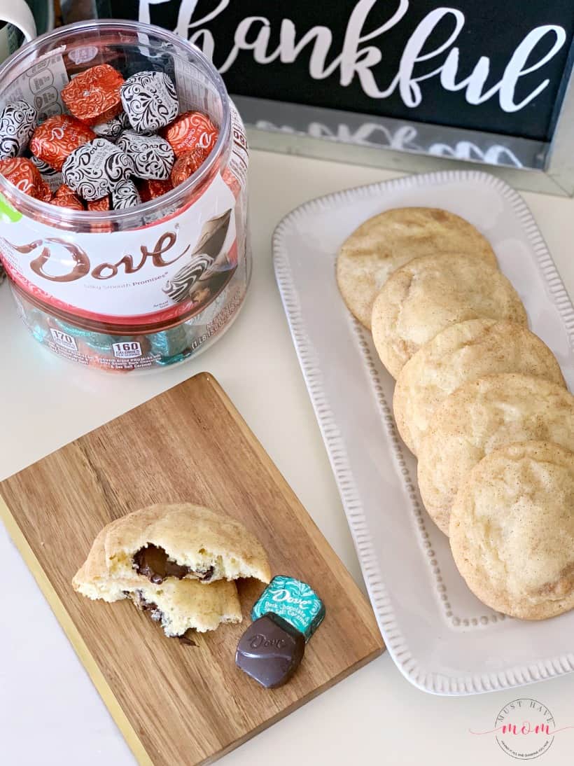 snickerdoodle cookies stuffed with candy