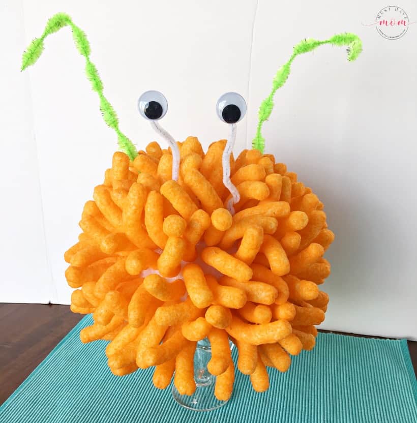 cheese puff ball monster