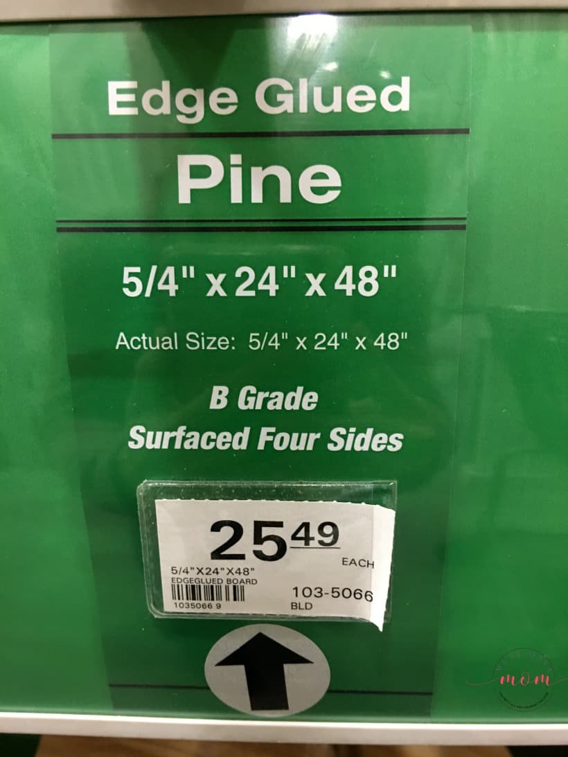edge glued pine