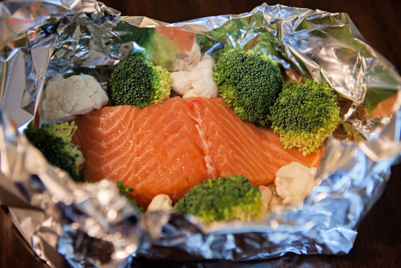 asian salmon foil packets