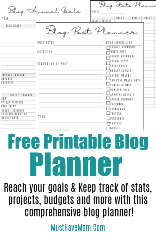 blog planner