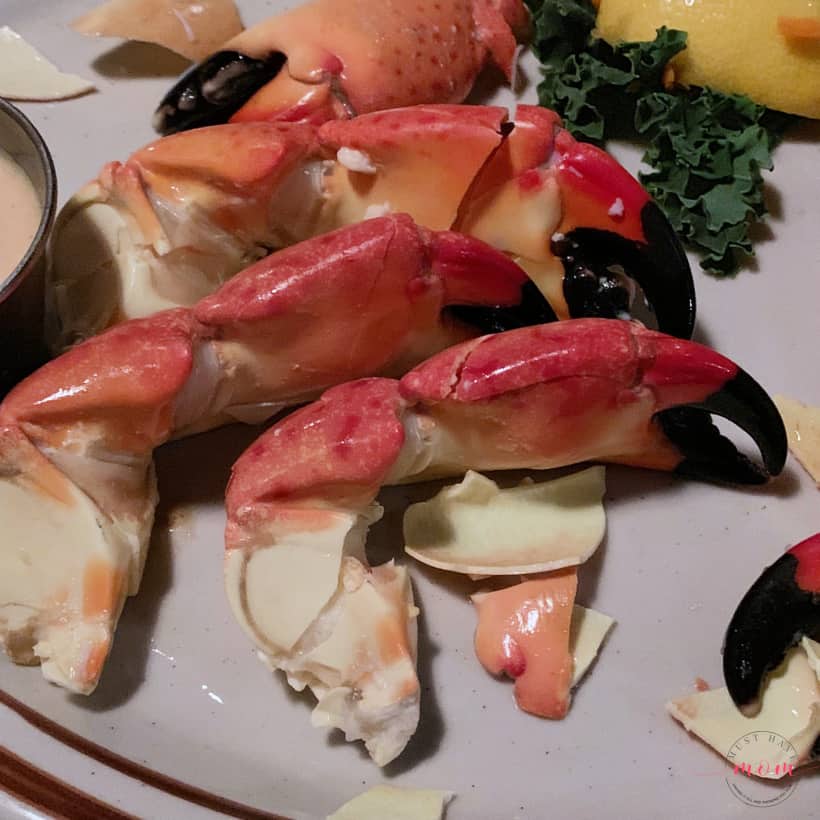 Stone crab at little bar