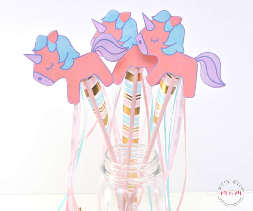 DIY Unicorn Craft With Free Unicorn Printable - Must Have Mom