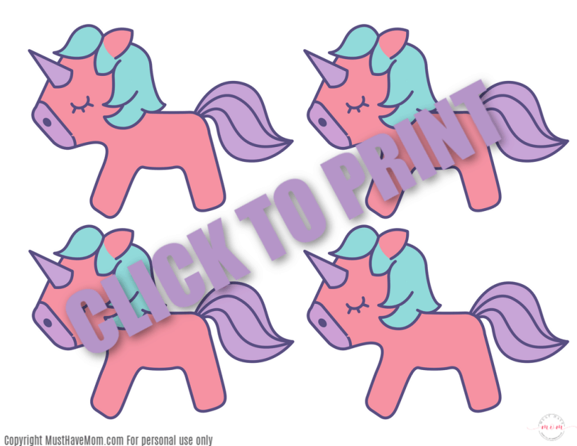 free printable unicorn template