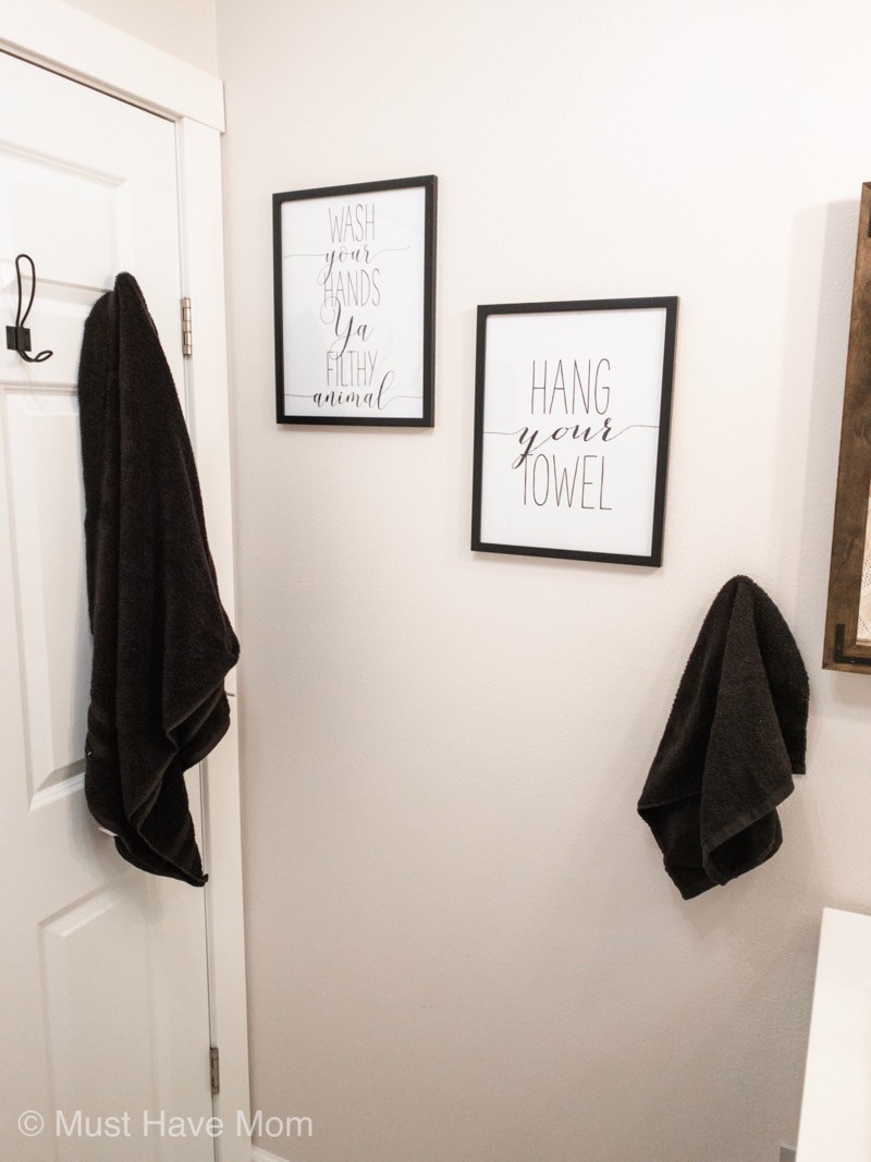 Farmhouse bathroom signs