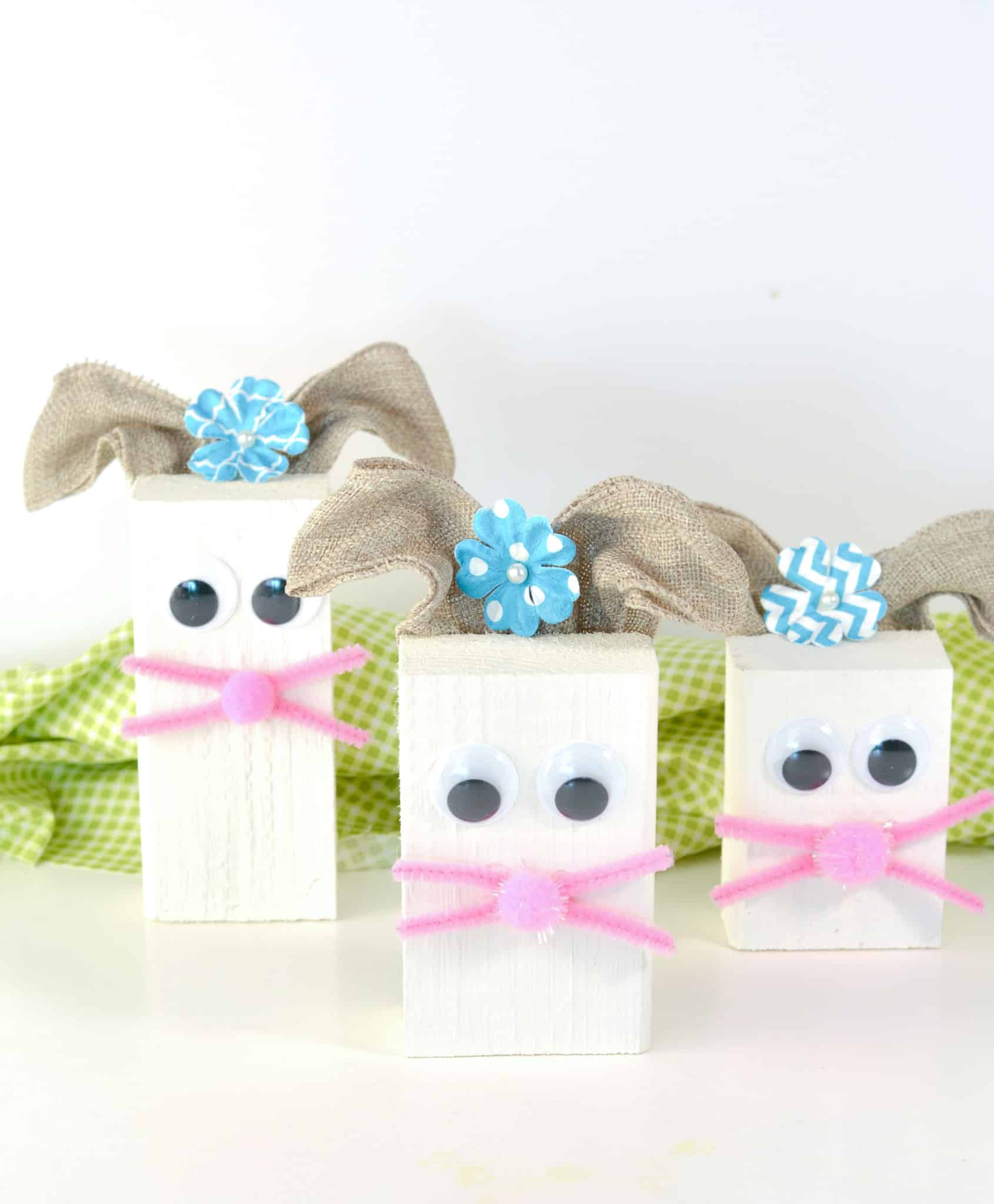 Easter Crafts For Kids | Wood Block Easter Bunny