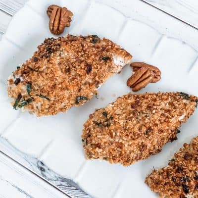 Pecan crusted chicken breasts